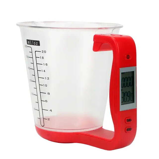 Digital Kitchen Scale LCD Beaker Measuring Cup