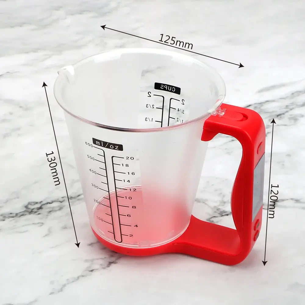 Digital Kitchen Scale LCD Beaker Measuring Cup